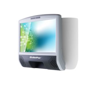 QubePos Scanner QubePos Info Kiosk SK100 LITE Front Side Right View