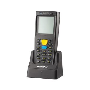 QubePos Handheld Computer Z9000 Portable Data Terminal Front Side View with Holder