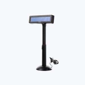 QubePos Peripherals POSIFLEX PD-32OU Customer Display Front View with wired