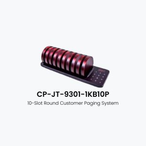 QubePos Peripherals Customer Paging System 10-Slot Round