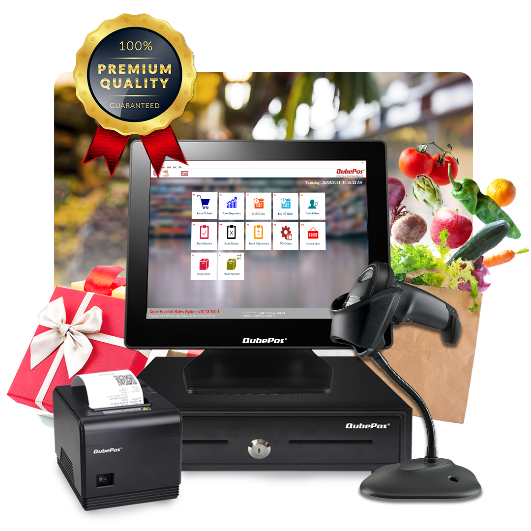 Retail POS Bundle - QubePos: All-in-one Restaurant & Retail POS System